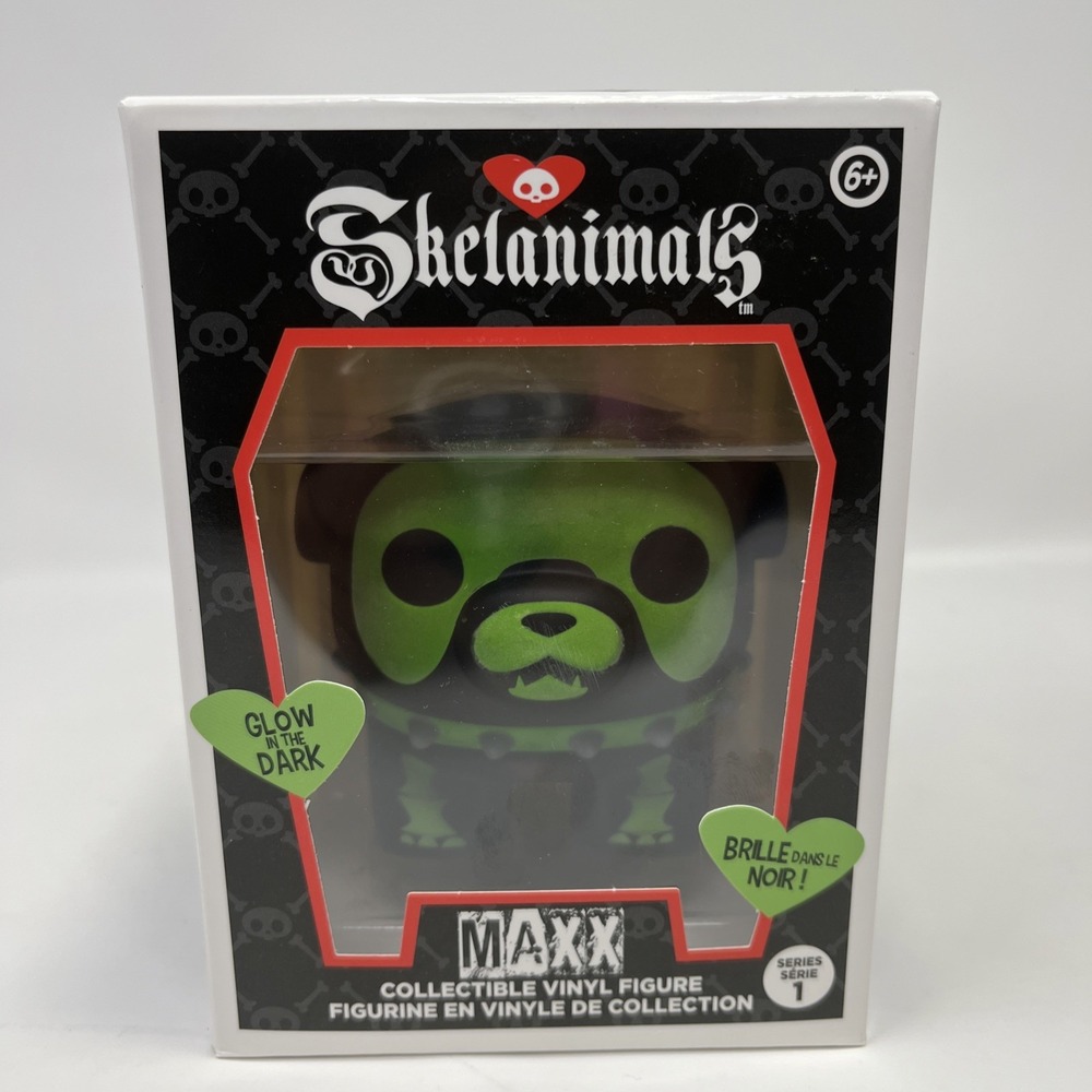 Skelanimals Maxx Glow in the Dark Vinyl Figure Series 1 Collectible BRAND NEW